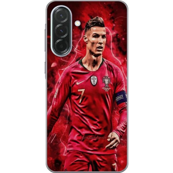 Samsung Galaxy A36 Gennemsigtig cover Ronaldo Færdigheder - CR7 Design for Ægte Fans