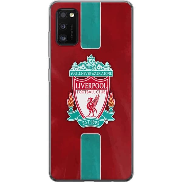 Samsung Galaxy A41 Läpinäkyvä kuori Liverpool FC - Klassinen jalkapallourheilu Punaisena