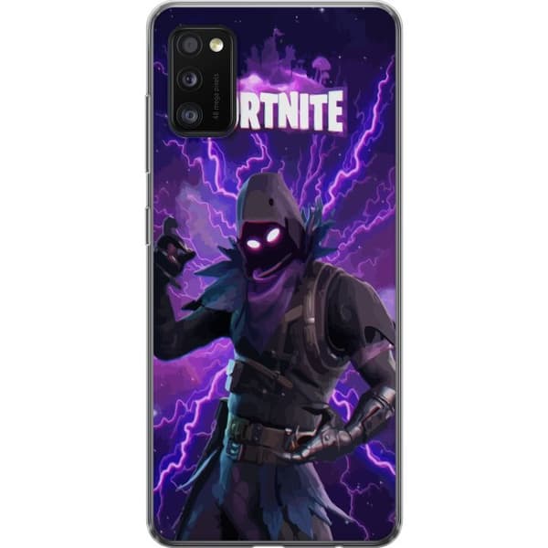Samsung Galaxy A41 Läpinäkyvä kuori Fortnite Raven
