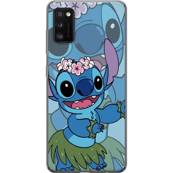 Samsung Galaxy A41 Läpinäkyvä kuori Stitch tähtien alla - Taianomainen Anime-tyyli