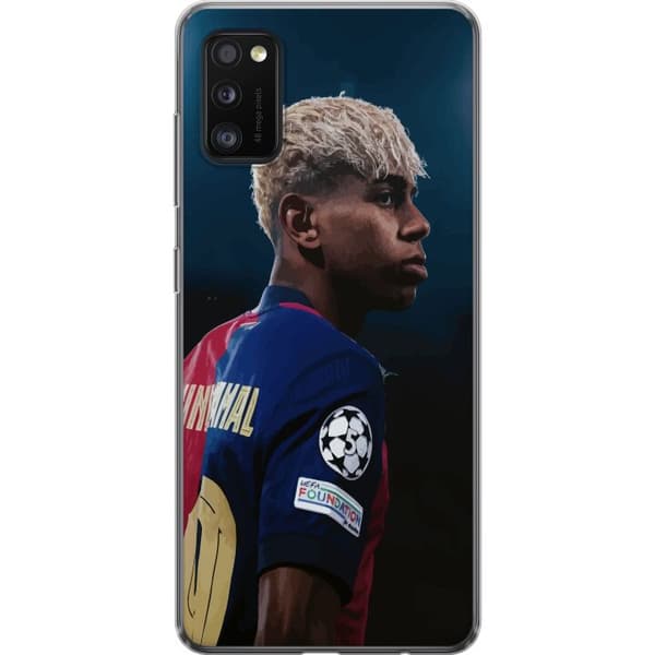 Samsung Galaxy A41 Genomskinligt Skal Lamine Yamal – Barcelonas Wonderkid i Fokus