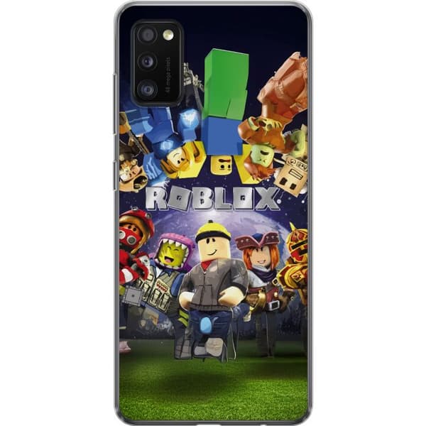 Samsung Galaxy A41 Läpinäkyvä kuori Roblox Maailma - Pelaamisseikkailu Lapsille ja Nuorille