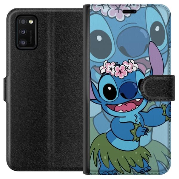Samsung Galaxy A41 Lompakkokotelo Stitch tähtien alla - Taianomainen Anime-tyyli