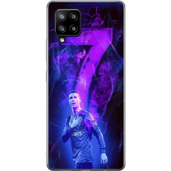Samsung Galaxy A42 5G Gennemsigtig cover Ronaldo 7 - Fodboldlegende i Handling for Fans