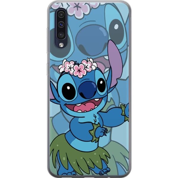 Samsung Galaxy A50 Gennemsigtig cover Stitch under Stjernerne - Magisk Anime-stil