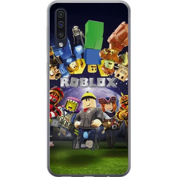 Samsung Galaxy A50 Läpinäkyvä kuori Roblox Maailma - Pelaamisseikkailu Lapsille ja Nuorille