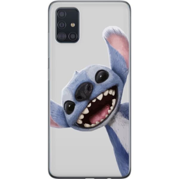 Samsung Galaxy A51 Gennemsigtig cover Stitch i fart - Kawaii-design til fans & børn