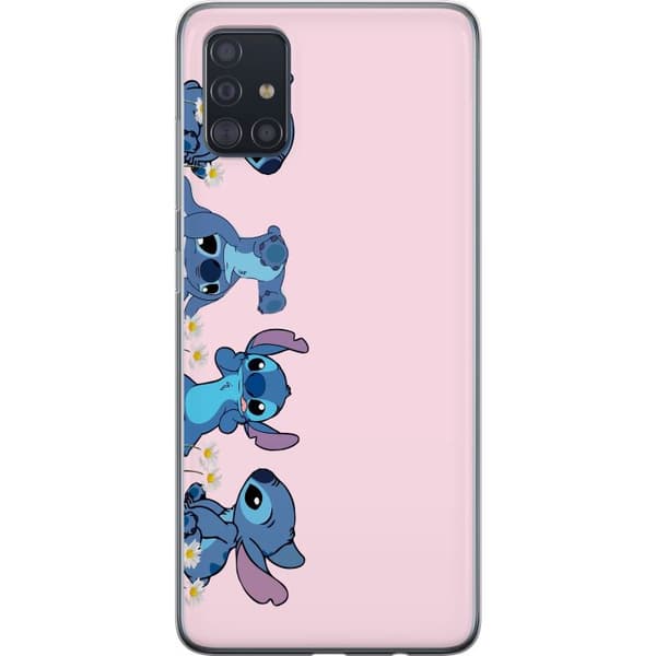 Samsung Galaxy A51 Gennemsigtig cover  Stitch Grin & Leg – Perfekt til Telefoncovers eller Plakater