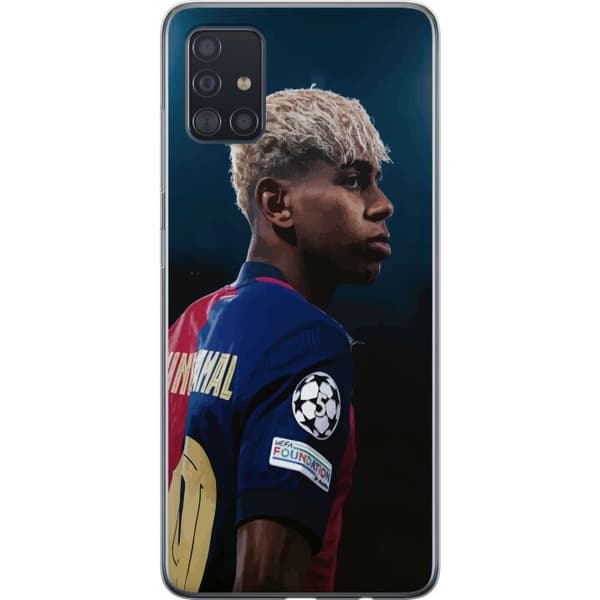 Samsung Galaxy A51 Gennemsigtig cover Lamine Yamal - Barcelonas Wunderkind i fokus