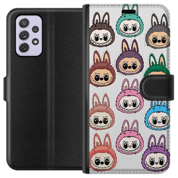 Samsung Galaxy A52s 5G Plånboksfodral Labubu Macaron Monster – Söt Samlarfigur med Stil