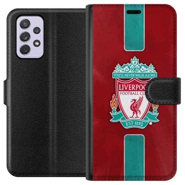 Samsung Galaxy A52s 5G Lompakkokotelo Liverpool FC - Klassinen jalkapallourheilu Punaisena