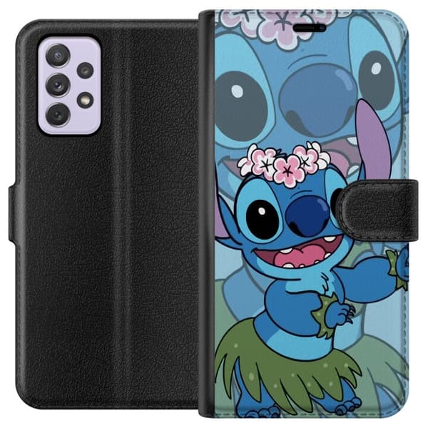 Samsung Galaxy A52s 5G Lompakkokotelo Stitch tähtien alla - Taianomainen Anime-tyyli