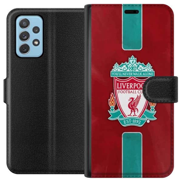 Samsung Galaxy A52 5G Lommeboketui Liverpool FC - Klassisk Fotballstolthet i Rødt