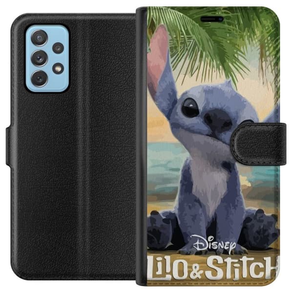 Samsung Galaxy A52 5G Plånboksfodral Stitch Kärleksfull – Med Hjärtan & Kawaii-känsla