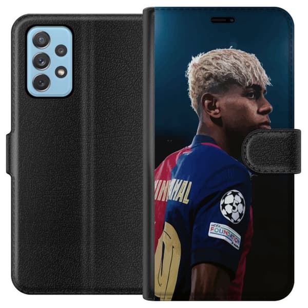 Samsung Galaxy A52 5G Plånboksfodral Lamine Yamal – Barcelonas Wonderkid i Fokus