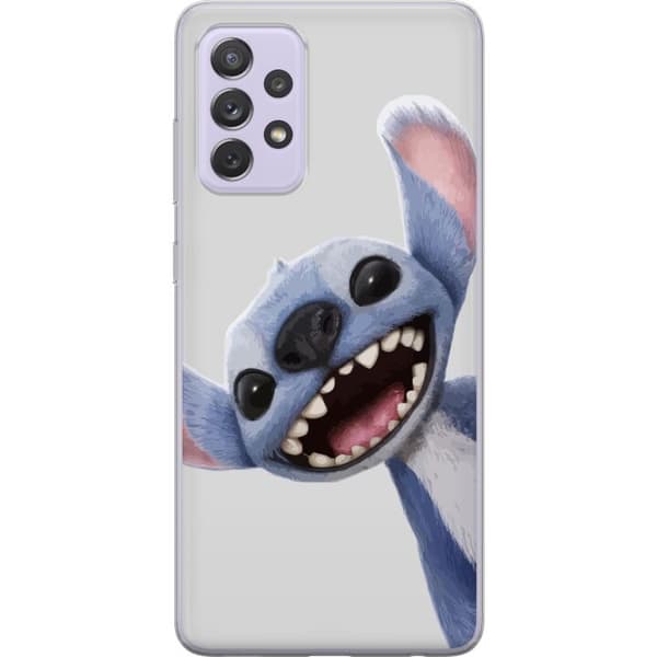 Samsung Galaxy A52s 5G Gennemsigtig cover Stitch i fart - Kawaii-design til fans & børn