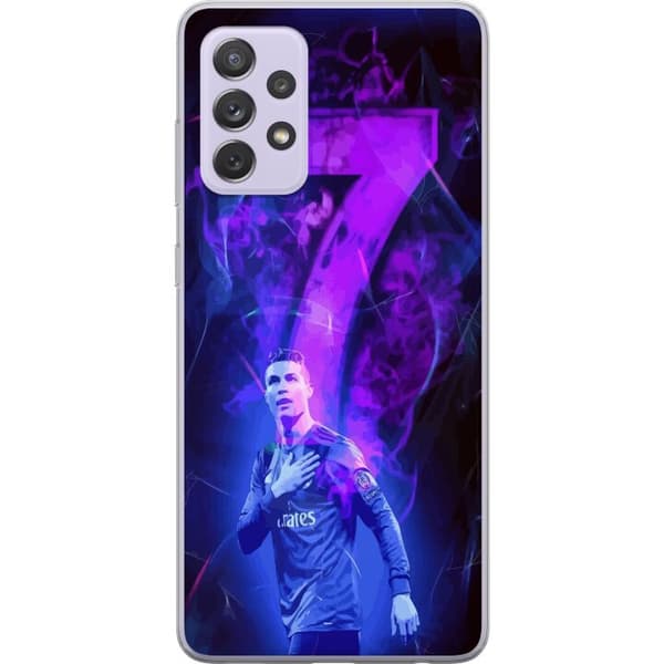 Samsung Galaxy A52s 5G Genomskinligt Skal Ronaldo 7 – Fotbollslegend i Action för Fans