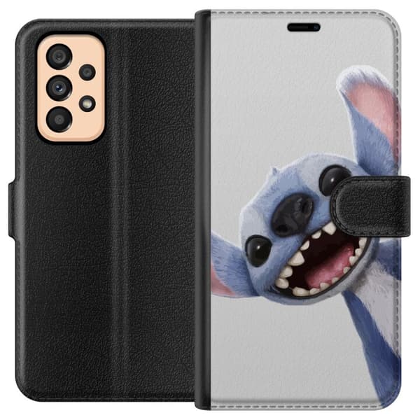 Samsung Galaxy A53 5G Plånboksfodral Stitch i Fart – Kawaii Design för Fans & Barn