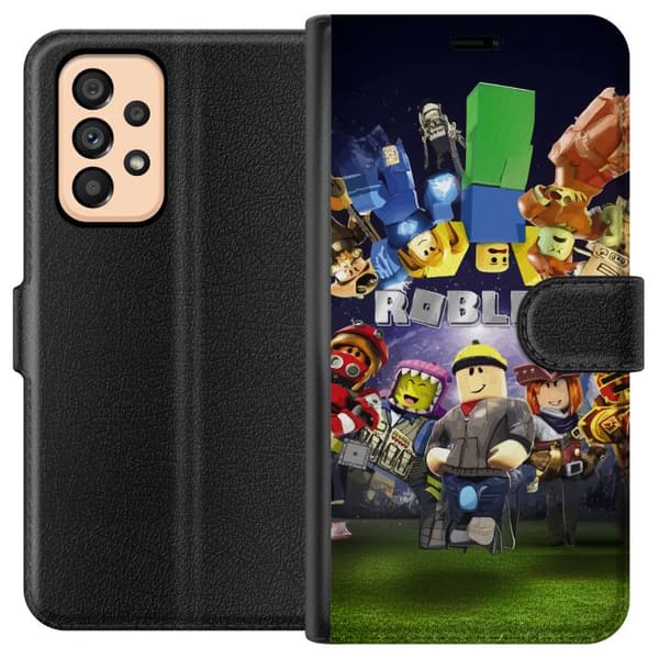 Samsung Galaxy A53 5G Tegnebogsetui Roblox Verden - Gaming Eventyr for Børn og Unge