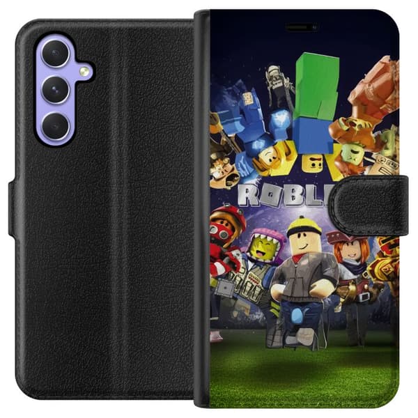 Samsung Galaxy A54 Lommeboketui Roblox Verden - Spilleventyr for Barn og Ungdom