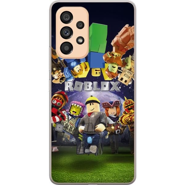 Samsung Galaxy A53 5G Gennemsigtig cover Roblox Verden - Gaming Eventyr for Børn og Unge
