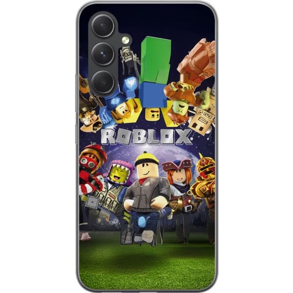 Samsung Galaxy A55 Läpinäkyvä kuori Roblox Maailma - Pelaamisseikkailu Lapsille ja Nuorille