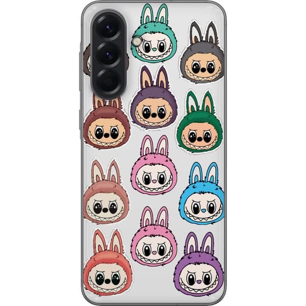 Samsung Galaxy A56 Gennemsigtig cover Labubu Macaron Monster - Nuttet Samlefigur med Stil