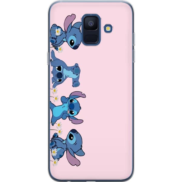 Samsung Galaxy A6 (2018) Läpinäkyvä kuori Stitch Nauru & Leikki – Täydellinen puhelinkoteloihin tai julisteisiin