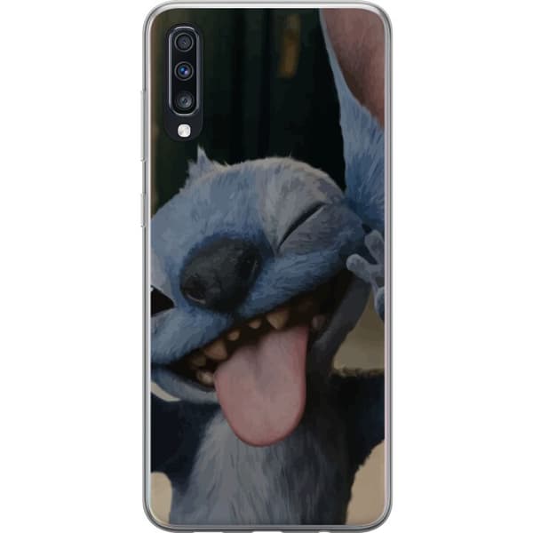 Samsung Galaxy A70 Läpinäkyvä kuori Stitch Söpö Alien - Sininen Suosikki Ulkoavaruudesta