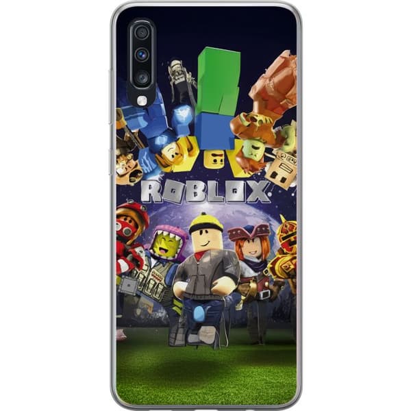 Samsung Galaxy A70 Genomskinligt Skal Roblox Värld – Gamingäventyr för Barn & Ungdomar