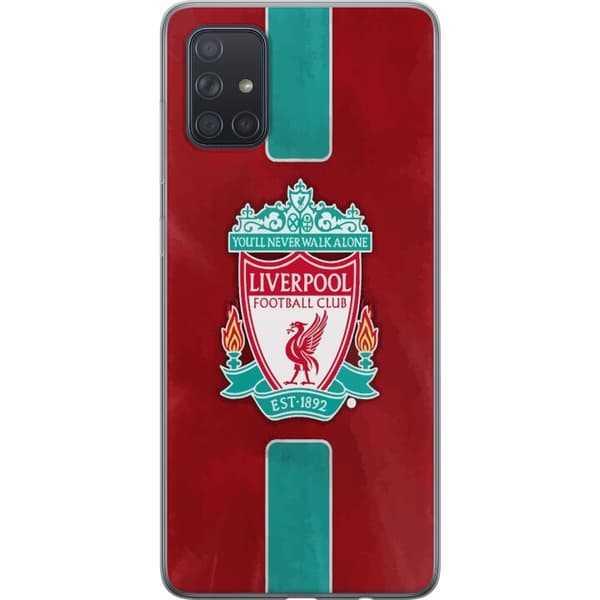 Samsung Galaxy A71 Läpinäkyvä kuori Liverpool FC - Klassinen jalkapallourheilu Punaisena