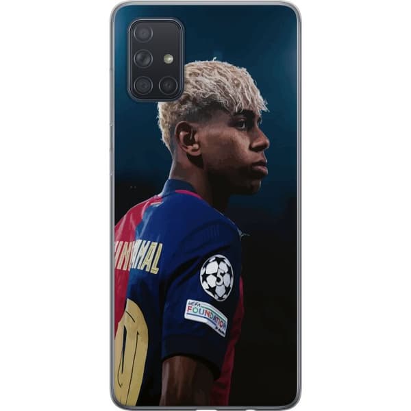 Samsung Galaxy A71 Gennemsigtig cover Lamine Yamal - Barcelonas Wunderkind i fokus