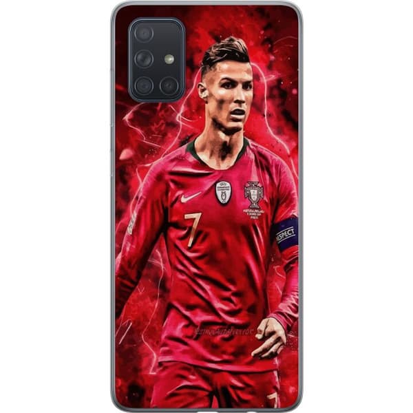 Samsung Galaxy A71 Gjennomsiktig deksel Ronaldo Ferdigheter - CR7 Design for Ekte Supportere