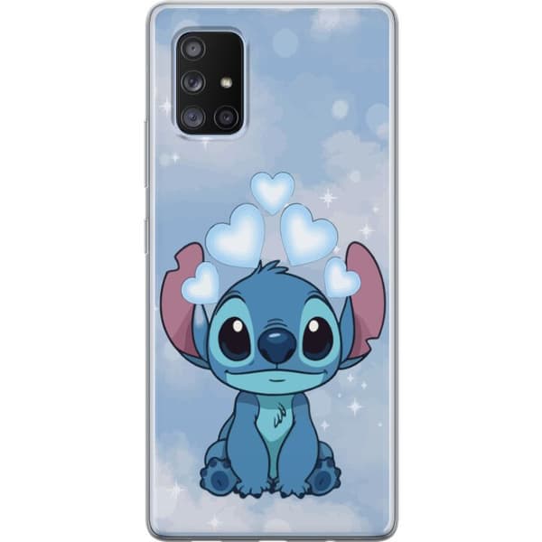 Samsung Galaxy A71 5G Läpinäkyvä kuori Stitch Hyppäävä Ilo - Hauska Suunnittelu Lahjalle