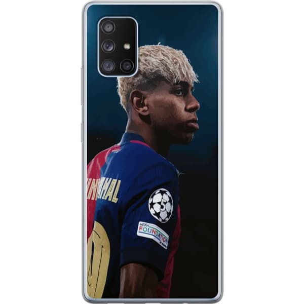 Samsung Galaxy A71 5G Läpinäkyvä kuori Lamine Yamal - Barcelonan ihmelapsi fokuksessa