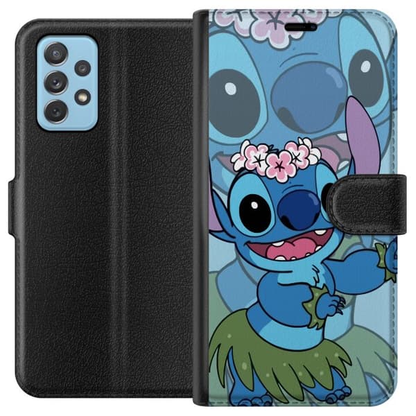 Samsung Galaxy A72 5G Lompakkokotelo Stitch tähtien alla - Taianomainen Anime-tyyli