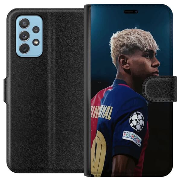 Samsung Galaxy A72 5G Lommeboketui Lamine Yamal - Barcelonas Wonderkid i Fokus