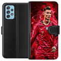 Miniatyrbillede 1 af 3: Samsung Galaxy A72 5G Tegnebogsetui Ronaldo Færdigheder - CR7 Design for Ægte Fans