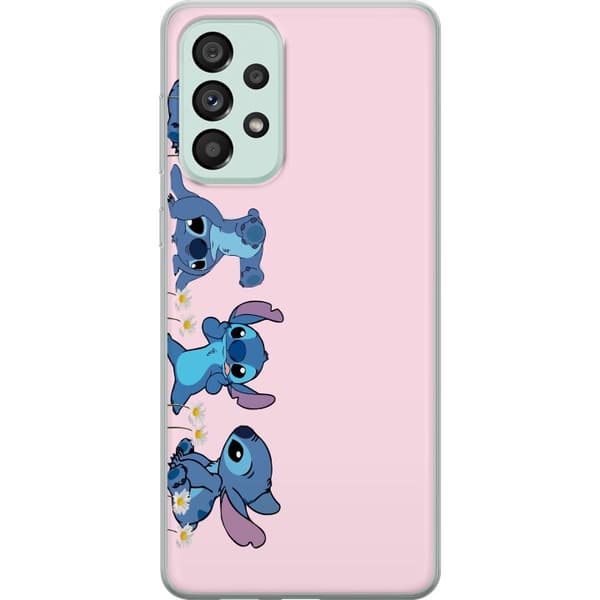 Samsung Galaxy A73 5G Läpinäkyvä kuori Stitch Nauru & Leikki – Täydellinen puhelinkoteloihin tai julisteisiin