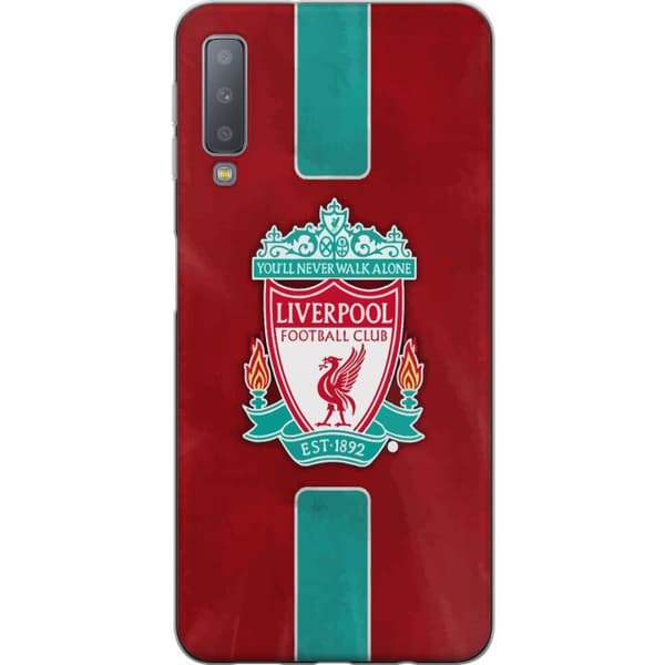 Samsung Galaxy A7 (2018) Genomskinligt Skal Liverpool FC – Klassisk Fotbollsstolthet i Rött