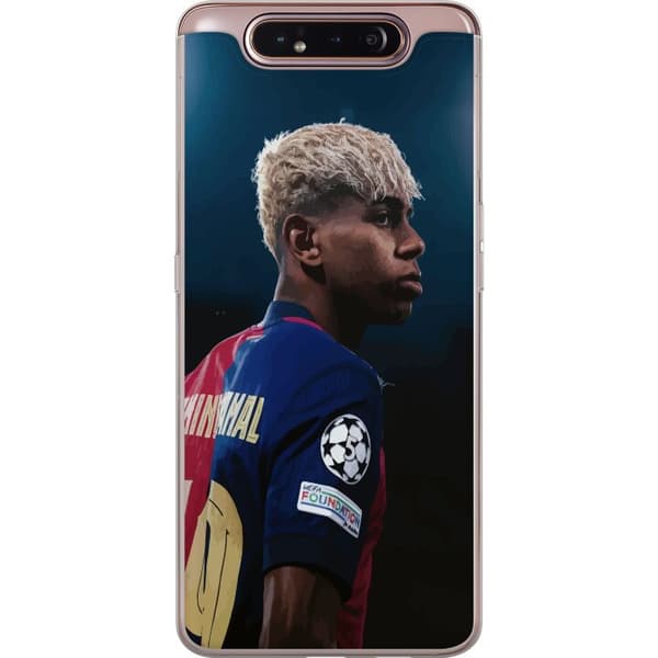 Samsung Galaxy A80 Läpinäkyvä kuori Lamine Yamal - Barcelonan ihmelapsi fokuksessa