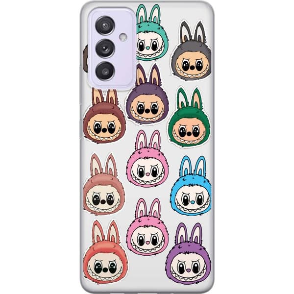 Samsung Galaxy A82 5G Gjennomsiktig deksel Labubu Macaron Monster - Søt Samlefigur med Stil