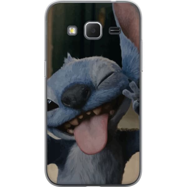 Samsung Galaxy Core Prime Läpinäkyvä kuori Stitch Söpö Alien - Sininen Suosikki Ulkoavaruudesta