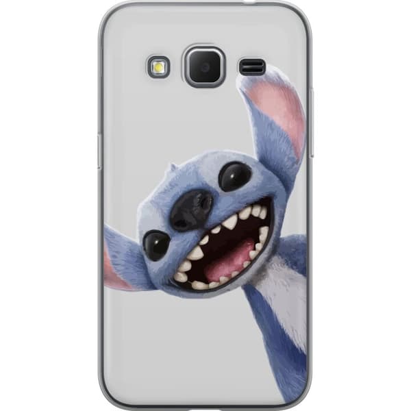 Samsung Galaxy Core Prime Gjennomsiktig deksel Stitch i Fart - Kawaii Design for Fans & Barn