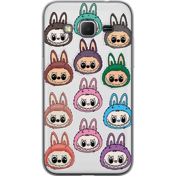 Samsung Galaxy Core Prime Gjennomsiktig deksel Labubu Macaron Monster - Søt Samlefigur med Stil