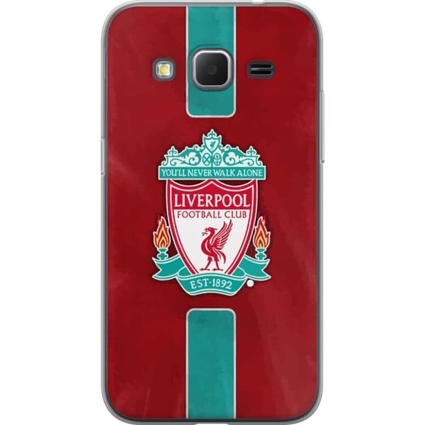 Samsung Galaxy Core Prime Läpinäkyvä kuori Liverpool FC - Klassinen jalkapallourheilu Punaisena