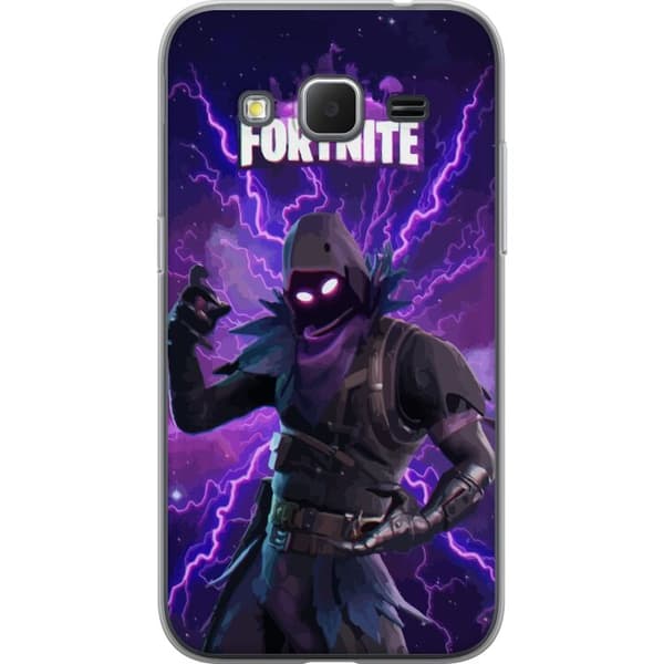 Samsung Galaxy Core Prime Gjennomsiktig deksel Fortnite Raven