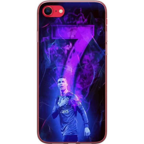 Apple iPhone SE (2020) Gennemsigtig cover Ronaldo 7 - Fodboldlegende i Handling for Fans