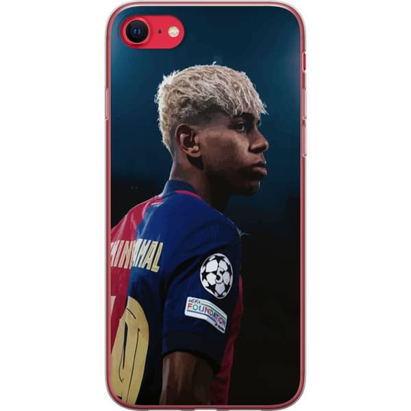 Apple iPhone SE (2020) Gjennomsiktig deksel Lamine Yamal - Barcelonas Wonderkid i Fokus