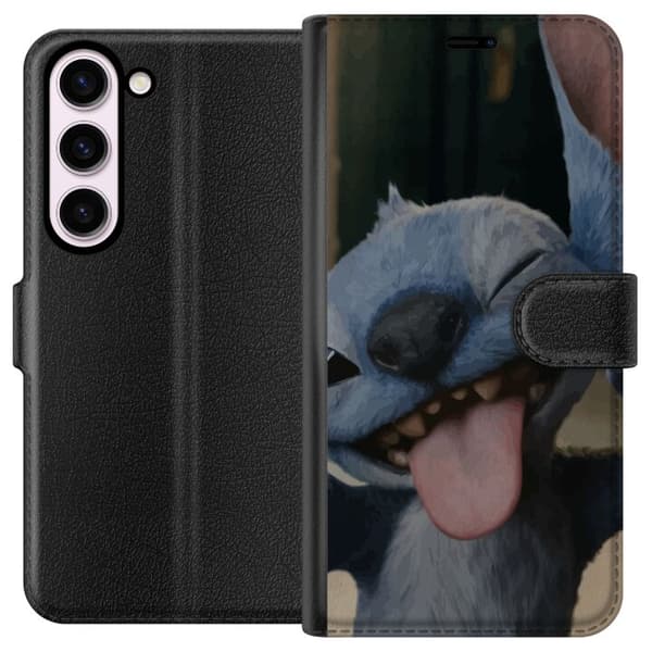 Samsung Galaxy S23 Lommeboketui Stitch Søt Alien - Blå Favoritt fra Ytre Rommet